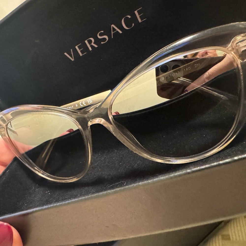 Versace Women's Cat-Eye Sunglasses - Transparent - Picture 1 of 7